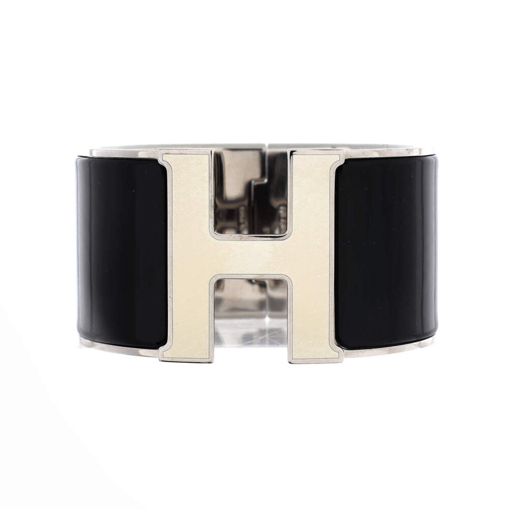 Hermes Extra Wide Clic H Bracelet Enamel